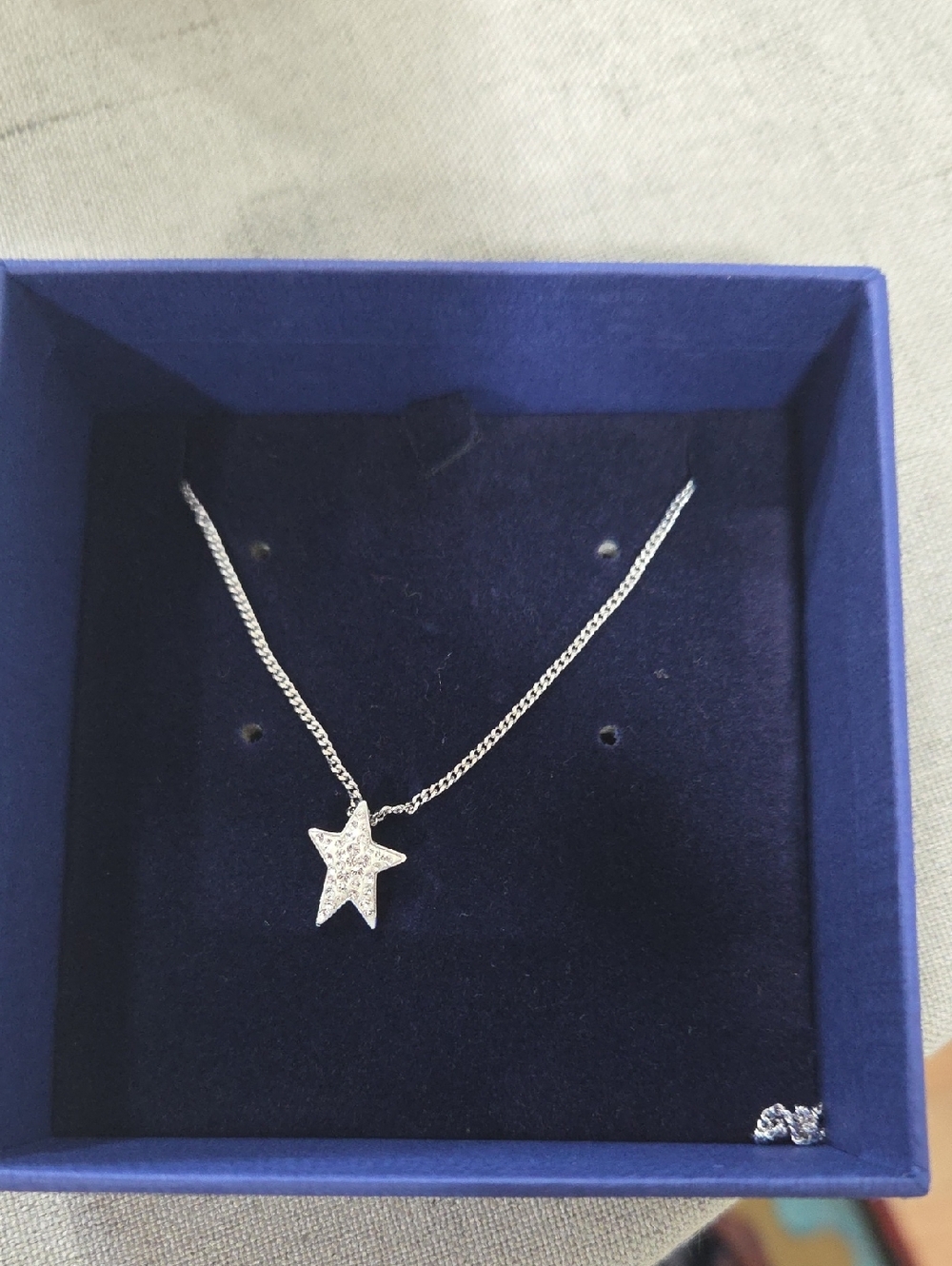 Swarovski Silver Star Pendant Necklace